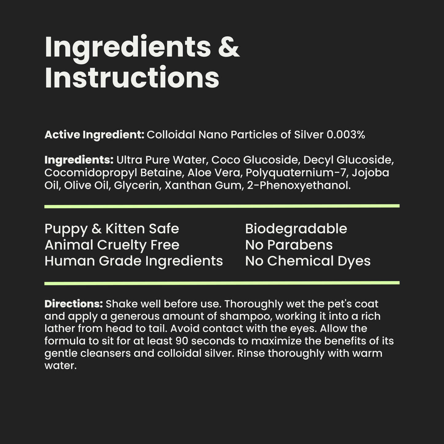 Hypoallergenic Shampoo