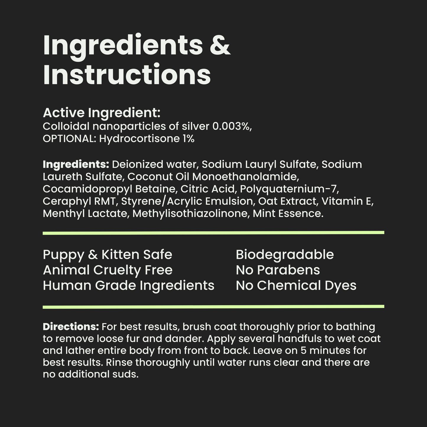 Silvet Shampoo - Antifungal & Antimicrobial
