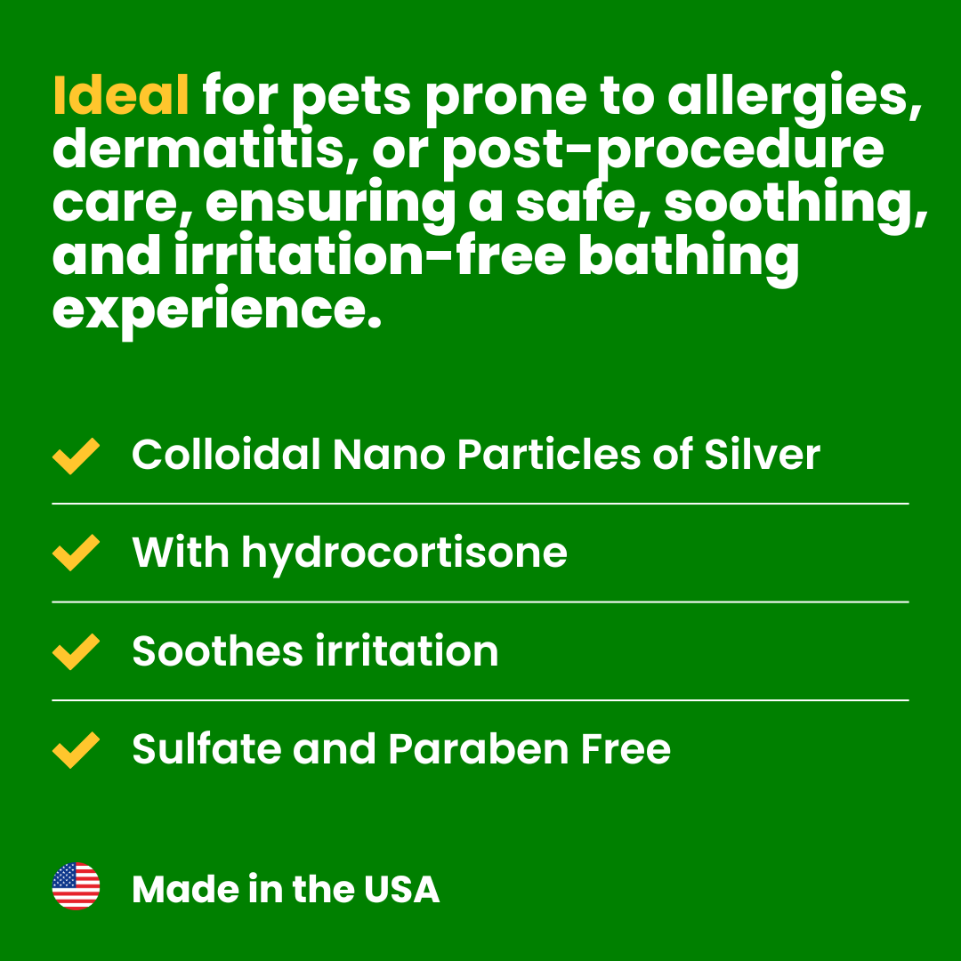 Sensitive Skin Shampoo | Hypoallergenic with Hydrocortisone