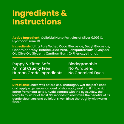 Sensitive Skin Shampoo | Hypoallergenic with Hydrocortisone